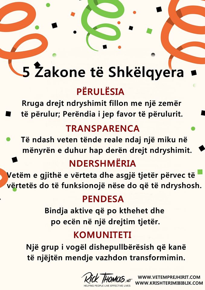 5 Zakone të Shkëlqyera