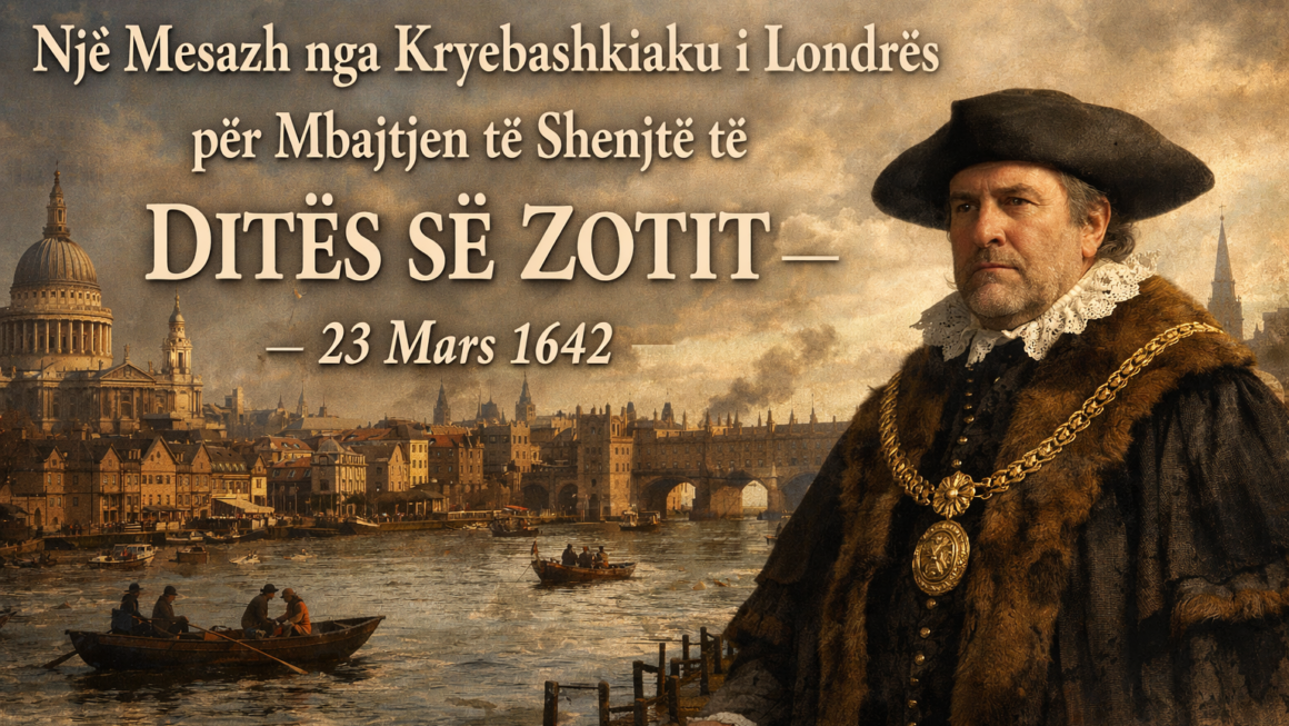 Një Mesazh nga Kryebashkiaku i Londrës për Mbajtjen të Shenjtë të DITËS SË ZOTIT  – 23 Mars 1642