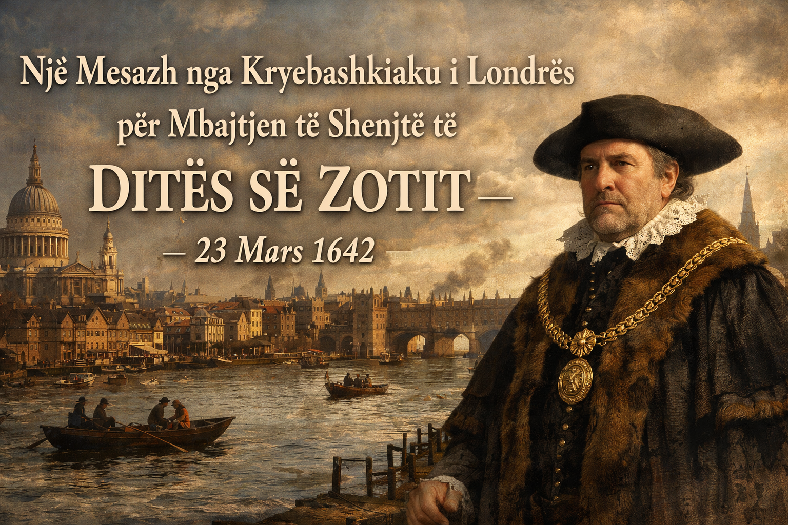 Një Mesazh nga Kryebashkiaku i Londrës për Mbajtjen të Shenjtë të DITËS SË ZOTIT  – 23 Mars 1642